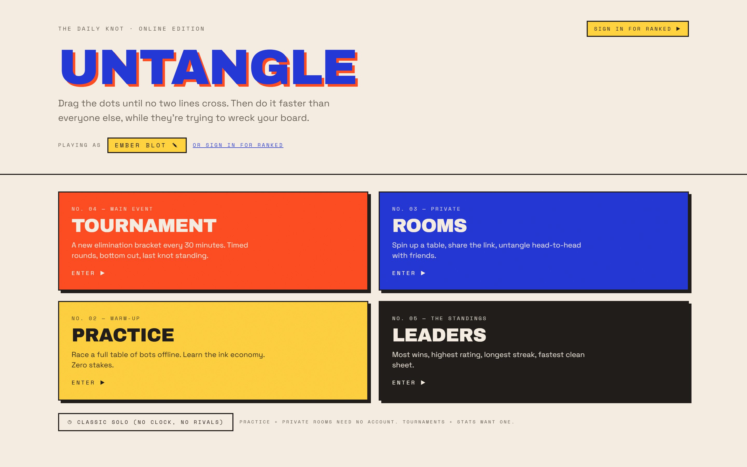 Screenshot of Untangle